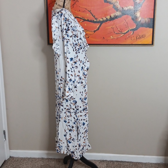 Treasure & Bond Modest Floral Midi Dress Size Small - Picture 2 of 8